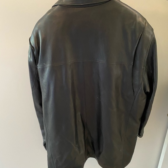 Andrew Marc lined leather coat - Picture 2 of 8